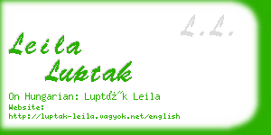 leila luptak business card
